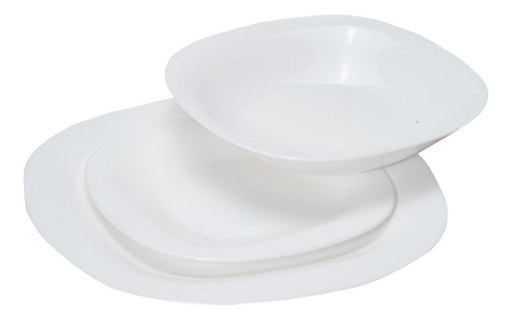 [AC_COC_49] JUEGO  DE VAJILLA WHITE 