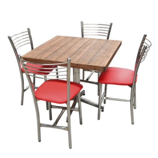 [AC_COM_29] MESA DE COMEDOR MELOG CON 4 SILLAS 